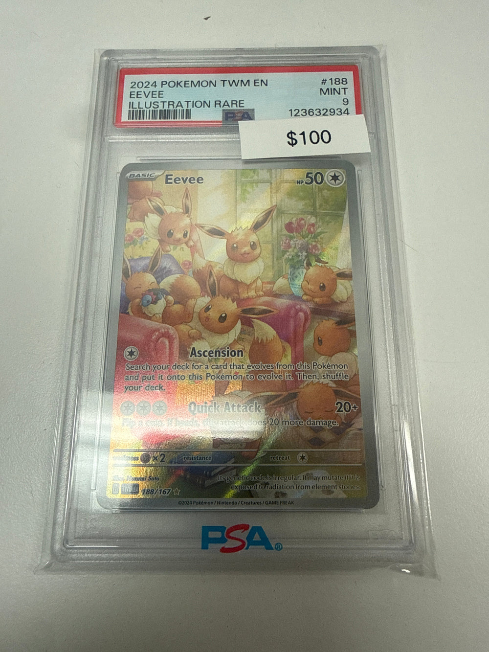 Pokemon Eevee PSA 9