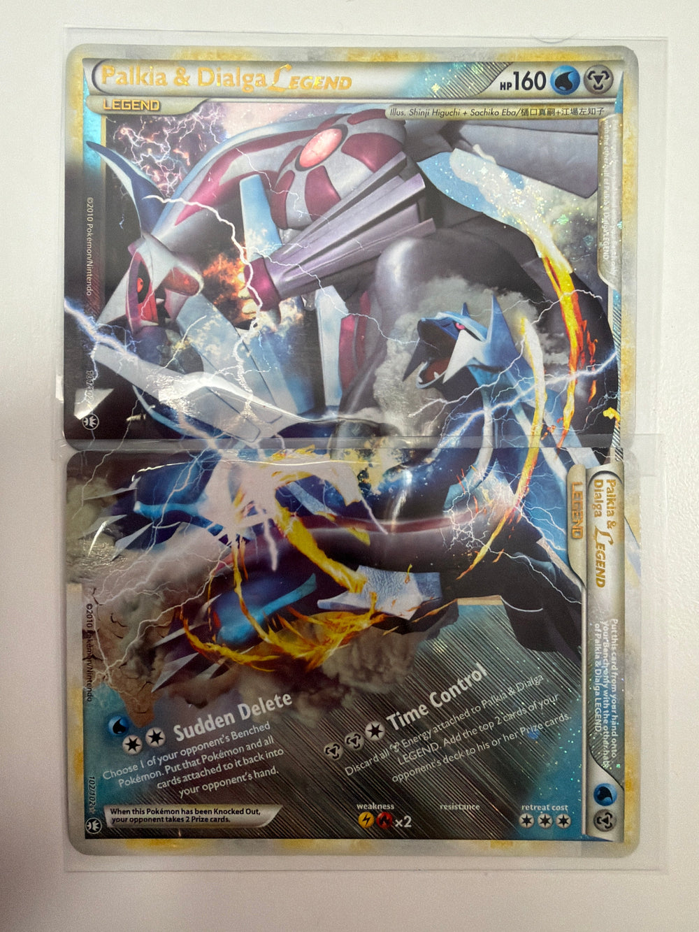 Pokemon Palkia & Dialga Legend Set of 2 101/102 & 102/102