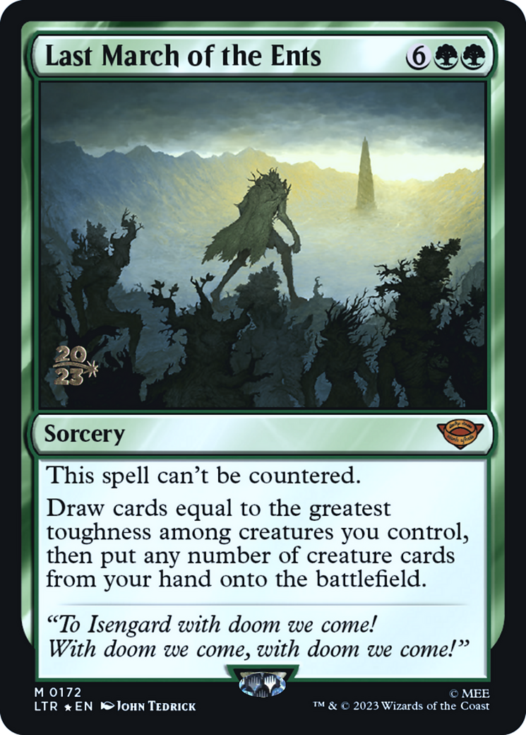 Last March of the Ents (PRE-172S) - Tales of Middle-earth Promos Foil