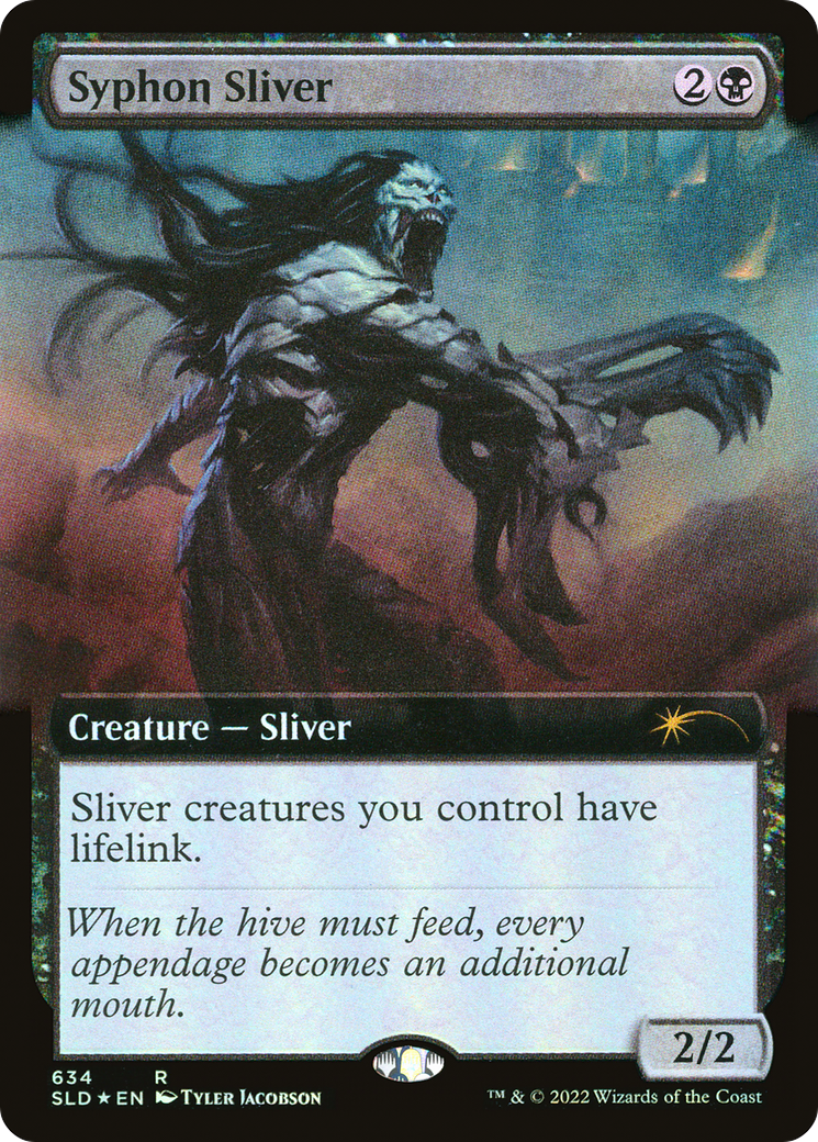 Syphon Sliver (SLD-634) - Secret Lair Drop: (Extended Art) Foil