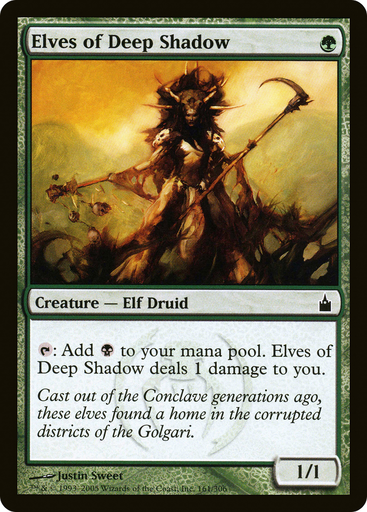 Elves of Deep Shadow (RAV-161) - Ravnica: City of Guilds Foil