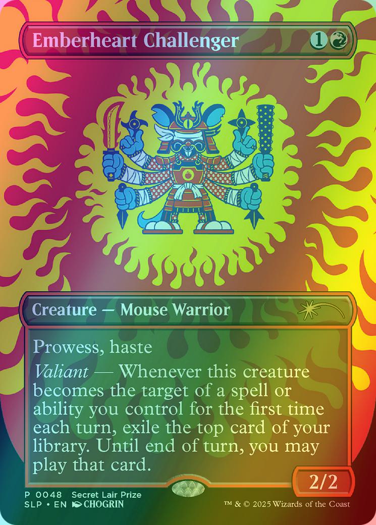 Emberheart Challenger [0048] [Borderless] [Secret Lair Promo] [Foil]