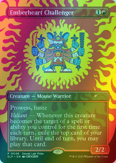 Emberheart Challenger [0048] [Borderless] [Secret Lair Promo] [Foil]