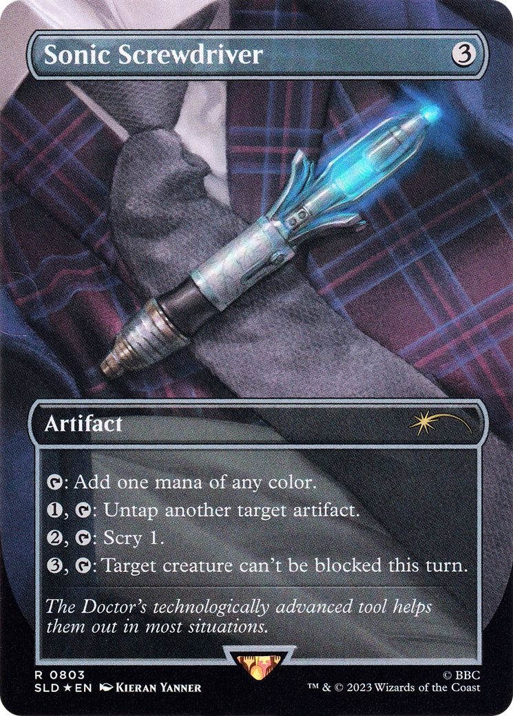 Sonic Screwdriver (SLD-803) - Secret Lair Drop (Borderless)