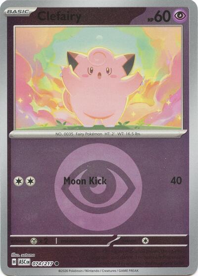 Clefairy - Energy Symbol Pattern - 074/217 - Common [me025-074] [Reverse Holo]