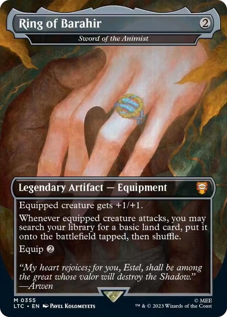 Sword of the Animist (LTC-355) - Tales of Middle-earth Commander / Ring of Barahir (Borderless) Foil