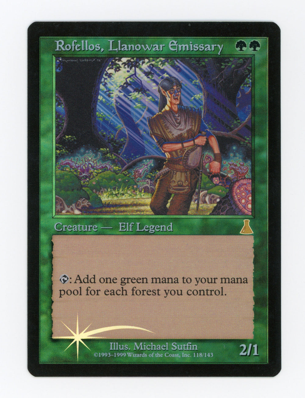 Rofellos, Llanowar Emissary — Foil — ID 17383