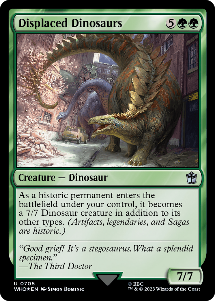 Displaced Dinosaurs (WHO-705) - Doctor Who Foil