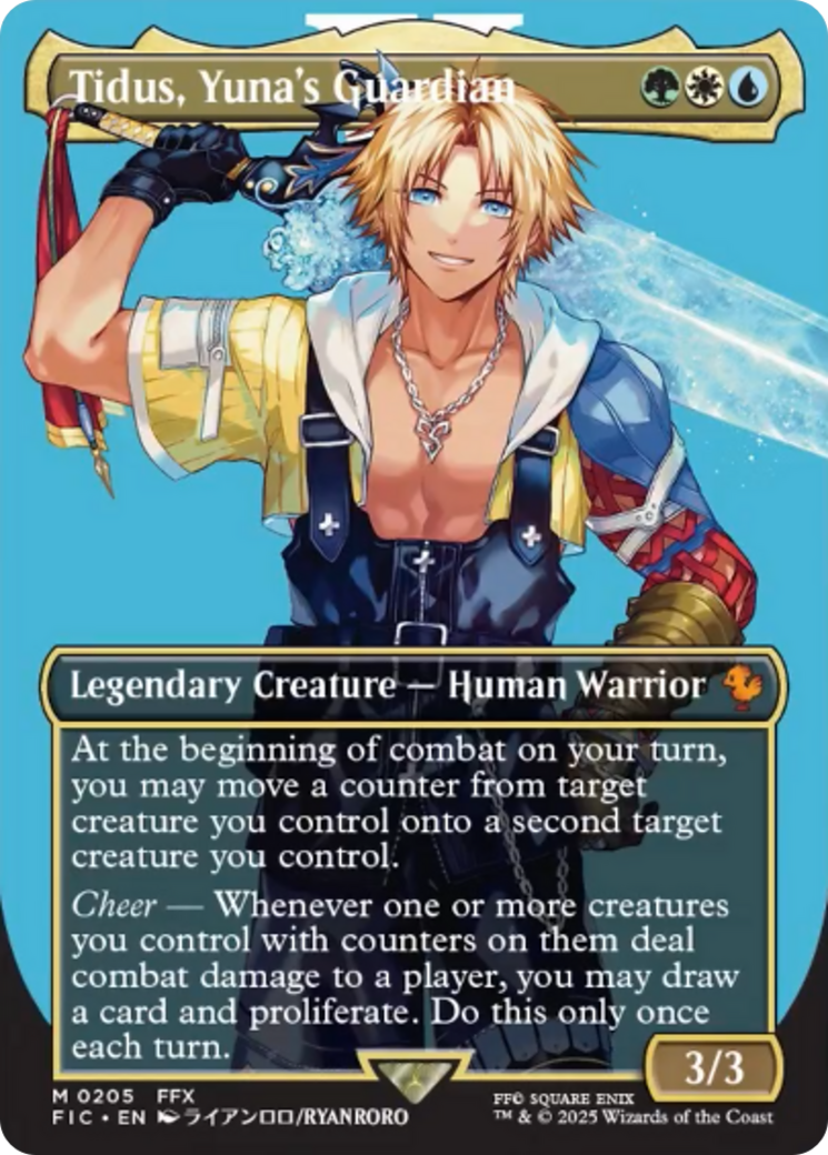 Tidus, Yuna's Guardian (Borderless) (FIC-205) - Commander: FINAL FANTASY (Borderless)