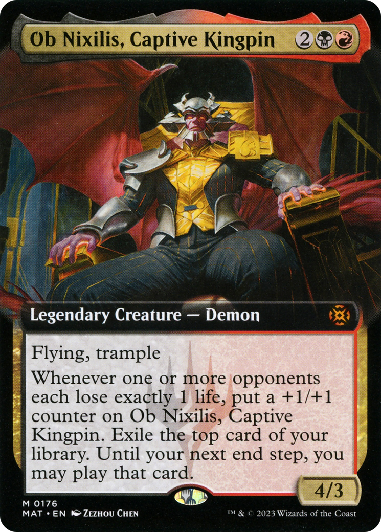 Ob Nixilis, Captive Kingpin (MAT-176) - March of the Machine: The Aftermath: (Extended Art)