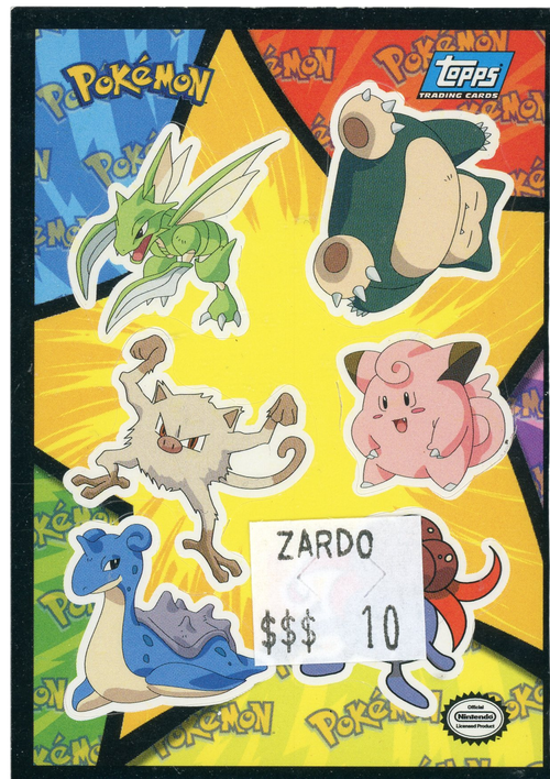 TOPPS The First Movie Sticker Insert