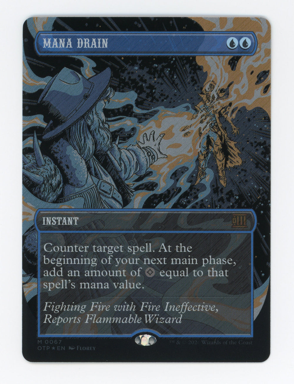 Mana Drain — Borderless|Textured Foil — ID 17686