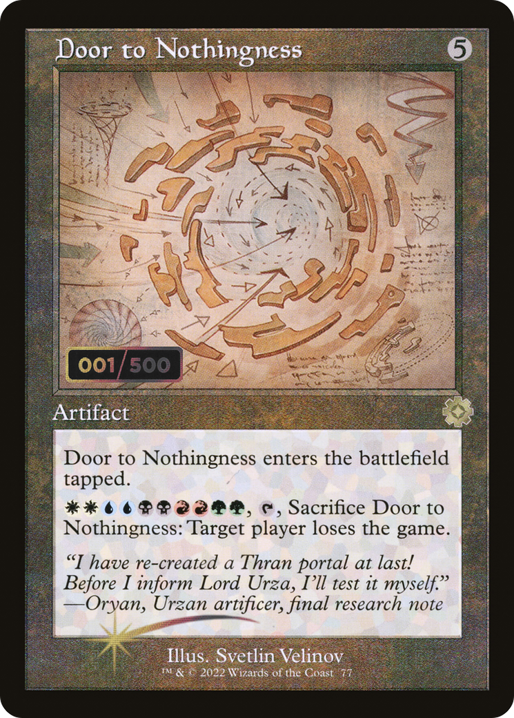 Door to Nothingness (BRR-77Z) - The Brothers' War Retro Artifacts Foil