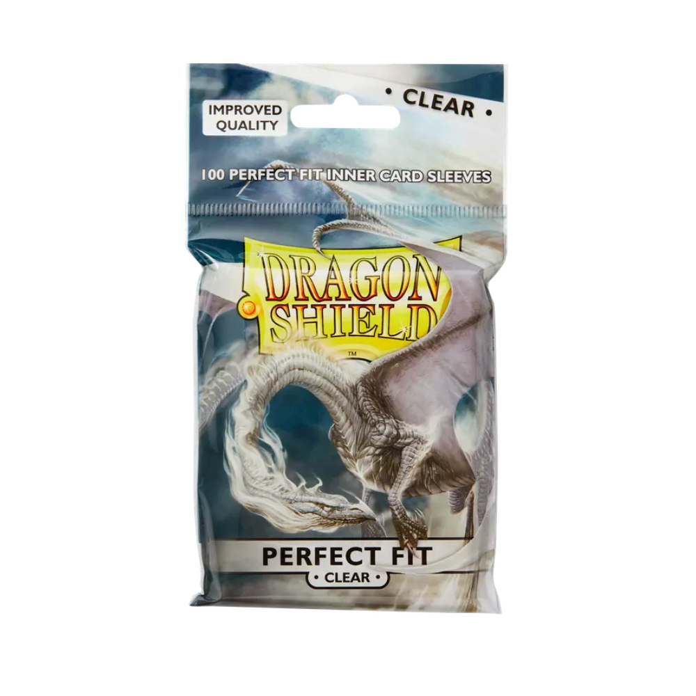Dragon Shield Standard Perfect Fit Inner Card Sleeves Clear (100 count)