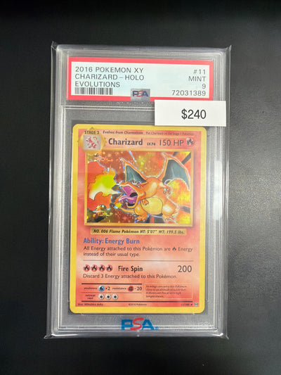 Pokemon Charizard XY Evolutions #11 PSA 9