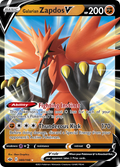 Galarian Zapdos V 80 198 Chilling Reign Holofoil