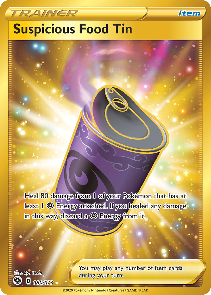 Suspicious Food Tin 80 73 Champions Path Holofoil
