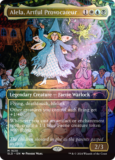 Alela, Artful Provocateur (SLD-1630â˜…) - Secret Lair Drop (Borderless) Foil