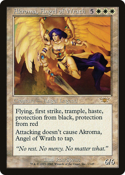 Akroma, Angel of Wrath (LGN-001) - Legions Foil