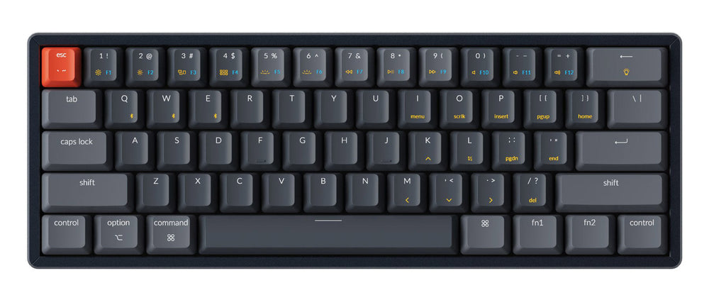 Keychron K12 60% Hotswap RGB Bluetooth Laser Etched Win + Mac ABS Mechanical Keyboard