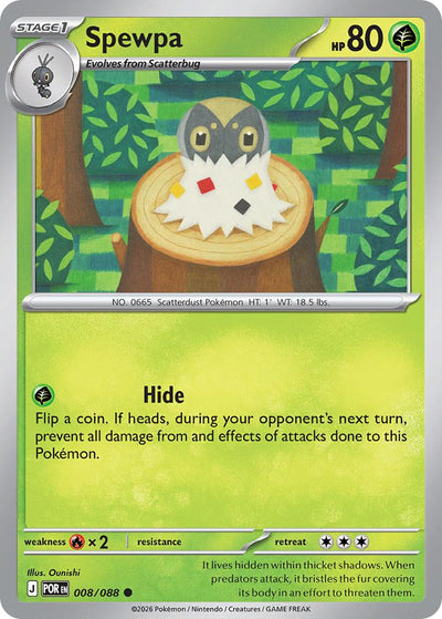 Spewpa - 008/088 - Common [me03-008] [Non-Holo]