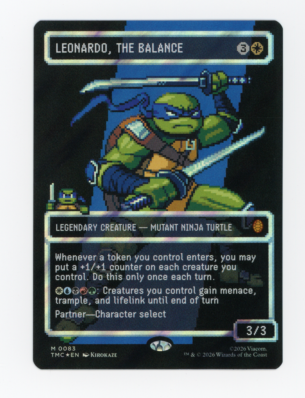 Leonardo, the Balance — Borderless|Pixel|Surge Foil — ID 16506