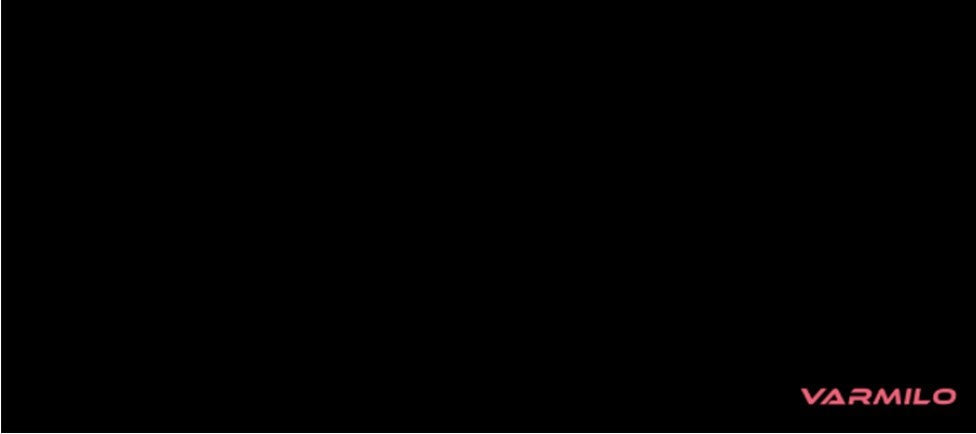 Varmilo Extra Large Full Black Desk Mat with Stitched Edges