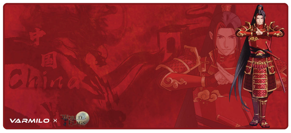Varmilo Extra Large Olympics China Desk Mat with Stitched Edges