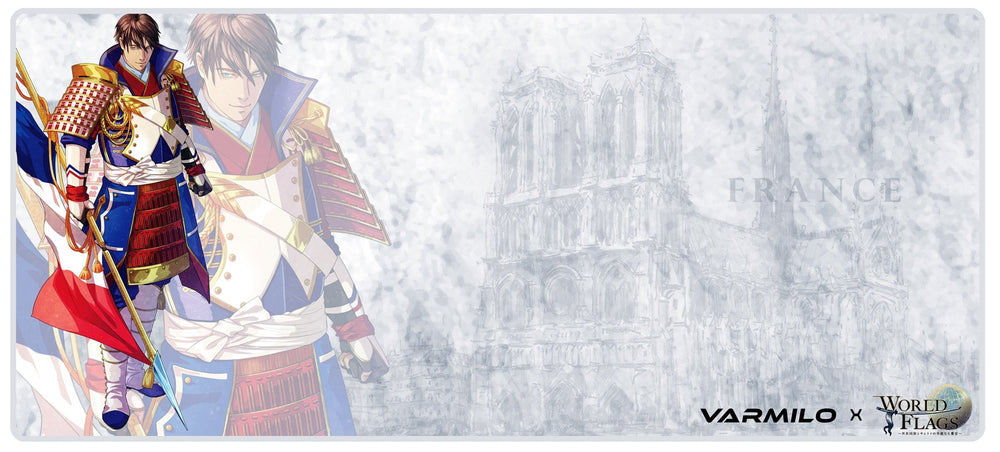 Varmilo Extra Large Olympics France Desk Mat with Stitched Edges