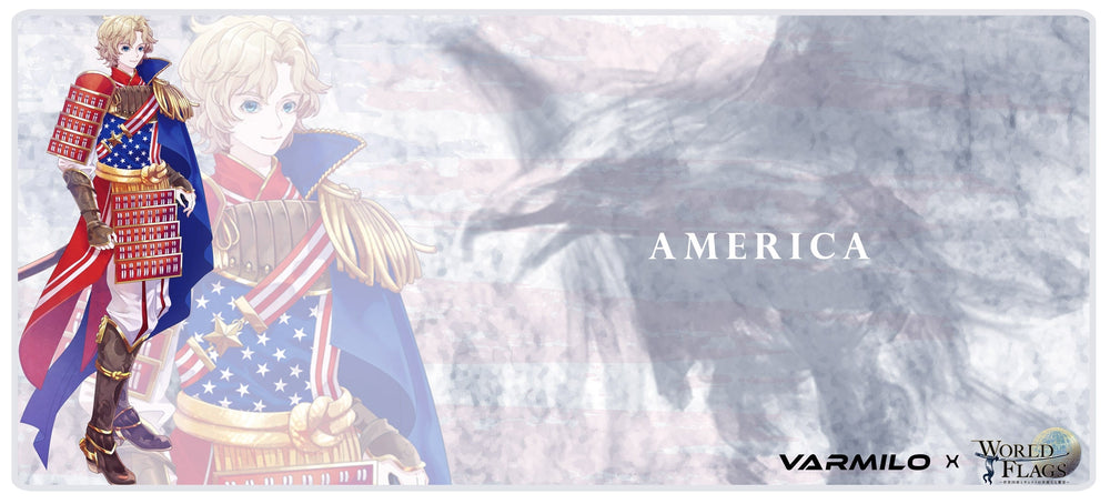Varmilo Extra Large Olympics America Desk Mat with Stitched Edges