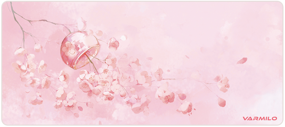 Varmilo Extra Large Sakura R2 Desk Mat with Stitched Edges