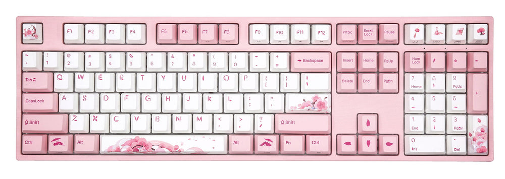 Varmilo MA Series V2 Sakura Round 2 White LED EC Mechanical Keyboard