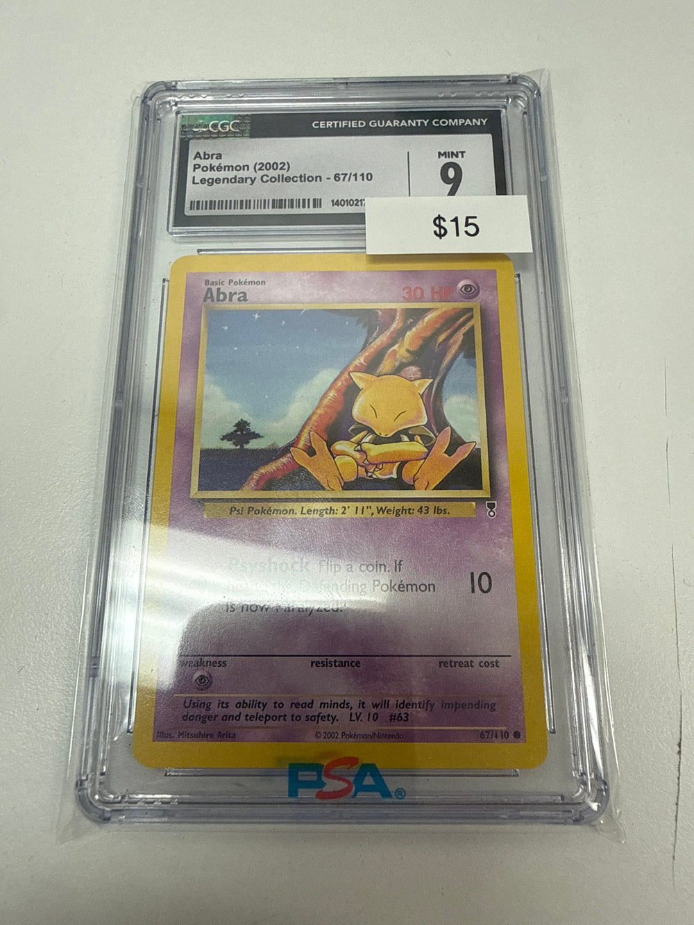Pokemon Abra Non-Holo #67/110 CGC 9