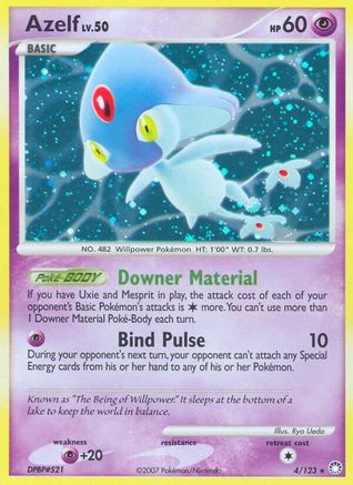 Azelf (4/123) - Mysterious Treasures Holofoil
