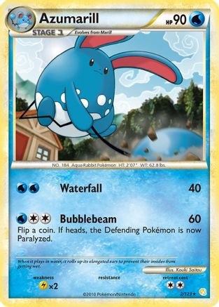Azumarill (2/123) - HeartGold SoulSilver Holofoil