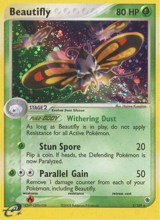 Beautifly (2/109) - Ruby and Sapphire Holofoil