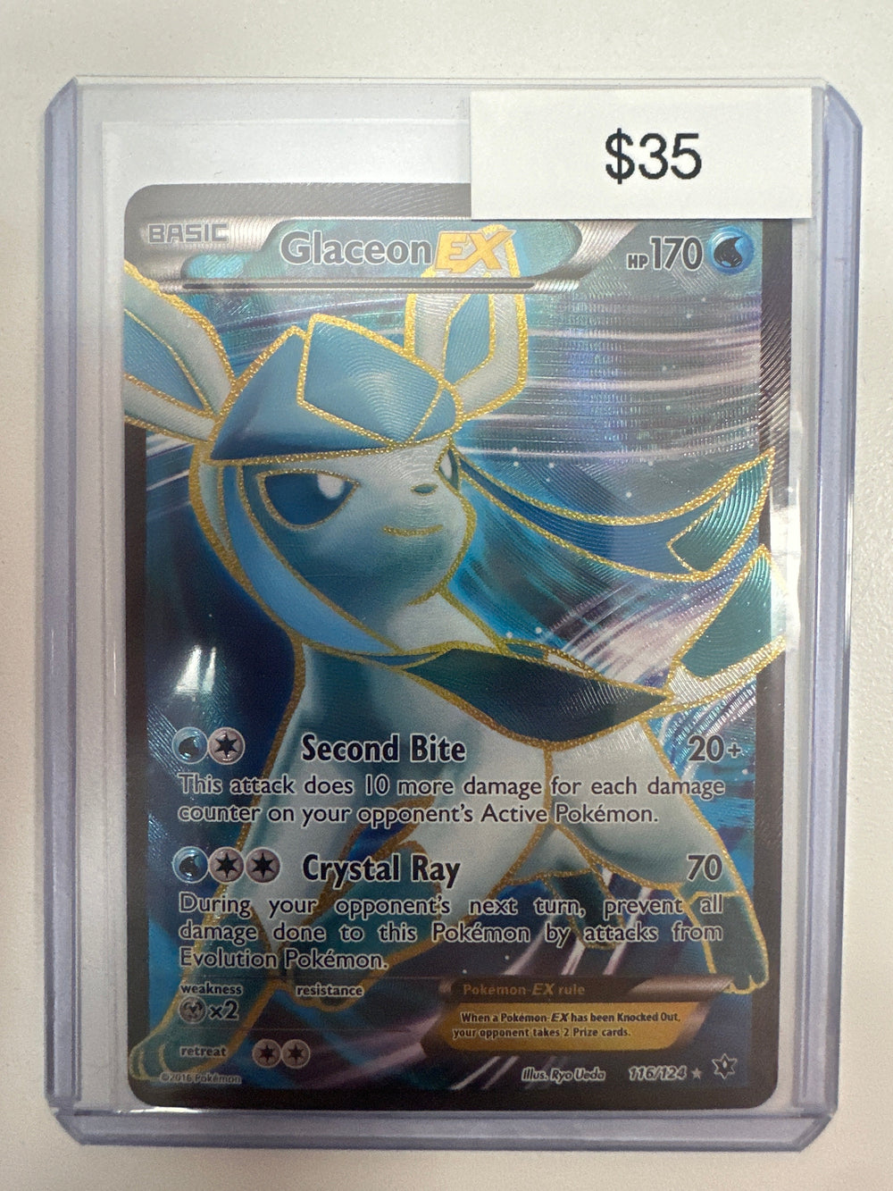 Pokemon Glaceon EX 116/124