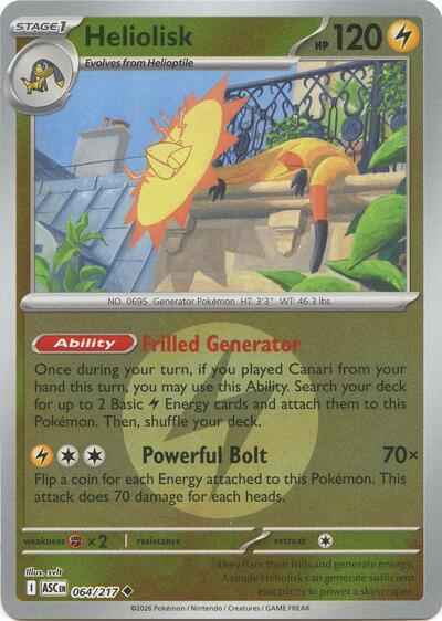 Heliolisk - Energy Symbol Pattern - 064/217 - Uncommon [me025-064] [Reverse Holo]