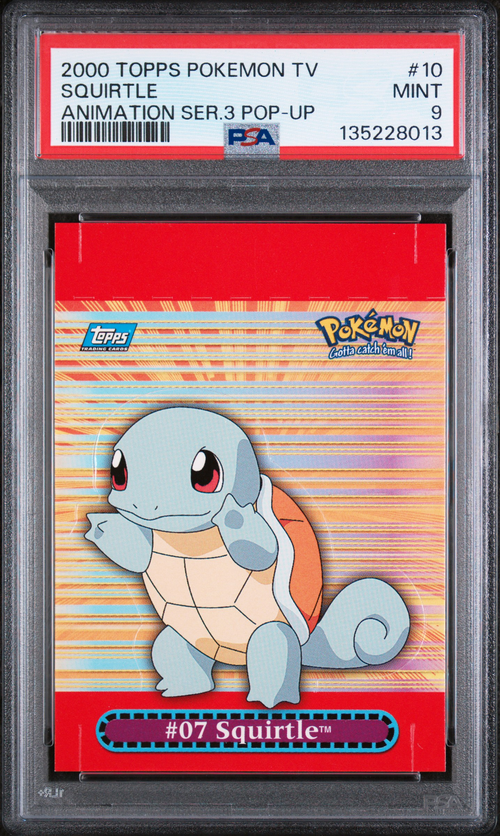 PSA 9 SQUIRTLE ANIMATION SER.3
