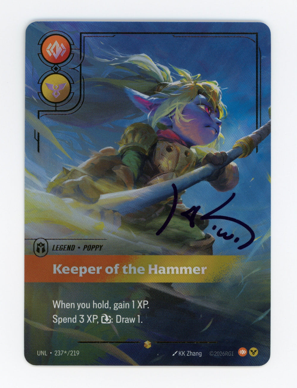 Keeper of the Hammer (Poppy) — Signature|Foil — ID 17425