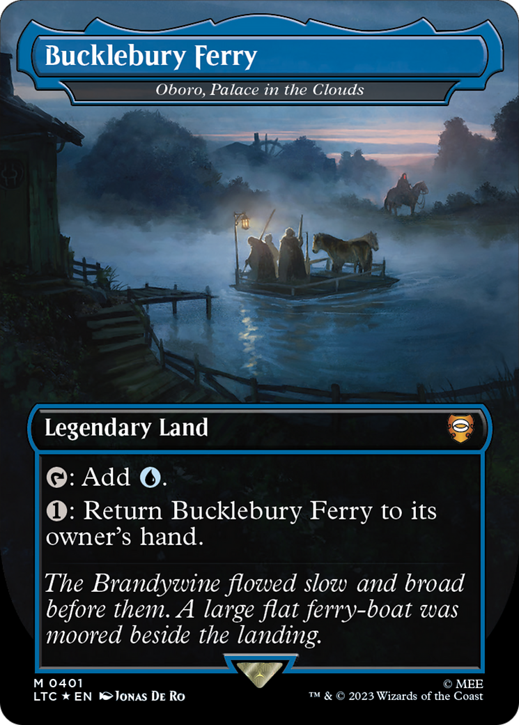 Oboro, Palace in the Clouds (LTC-401) - Tales of Middle-earth Commander / Bucklebury Ferry (Borderless) Foil
