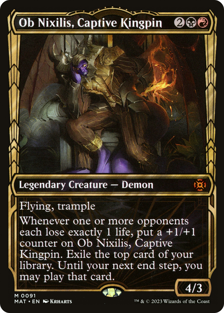 Ob Nixilis, Captive Kingpin (MAT-091) - March of the Machine: The Aftermath: (Showcase)