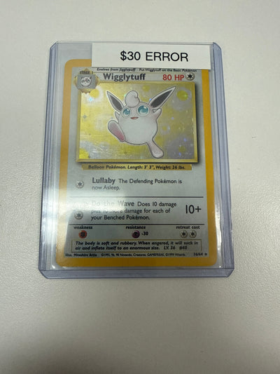 Pokemon Wugglytuff No Symbol Error #16/64