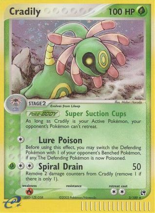 Cradily (3/100) - Sandstorm Holofoil