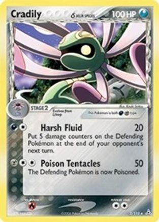 Cradily (Delta Species) (2/110) - Holon Phantoms Reverse Holofoil
