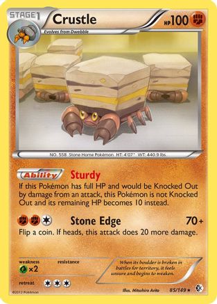 Crustle (85/149) - Boundaries Crossed Reverse Holofoil
