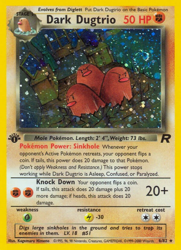 Dark Dugtrio (6) - 06/82 - (Team Rocket)