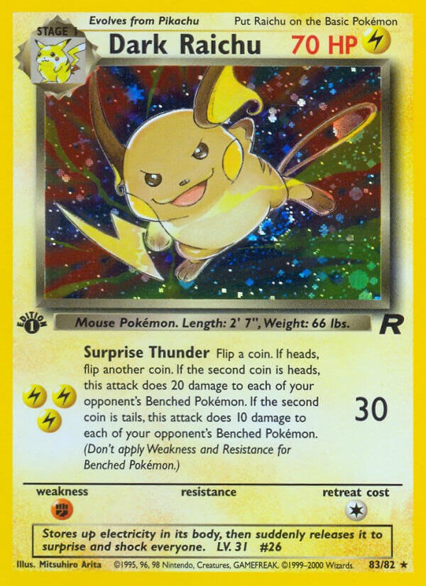 Dark Raichu - 83/82 - (Team Rocket)