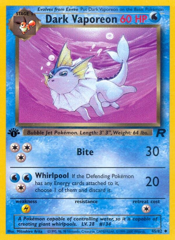 Dark Vaporeon - 45/82 - (Team Rocket)