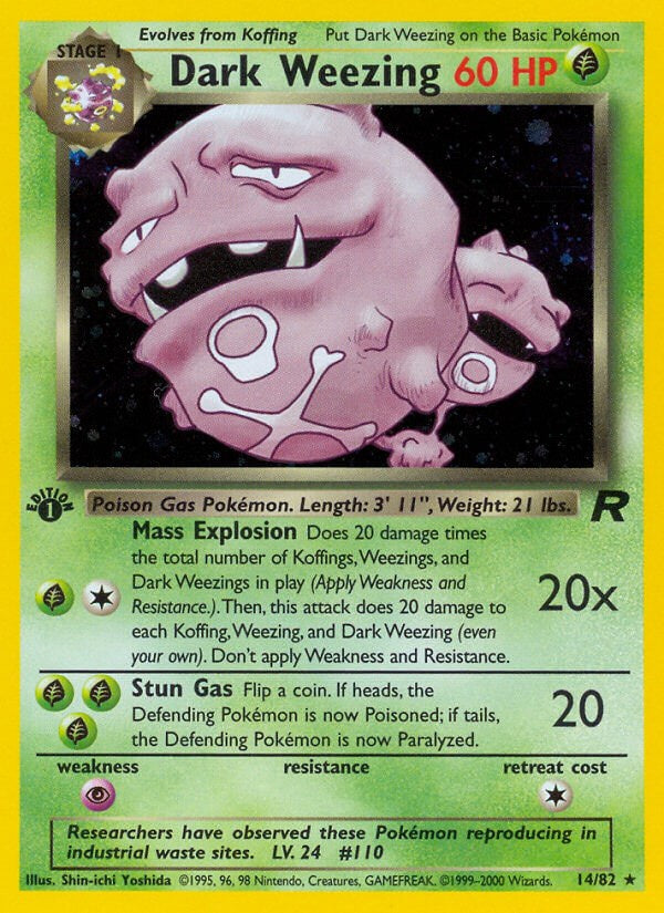 Dark Weezing (14) - 14/82 - (Team Rocket)